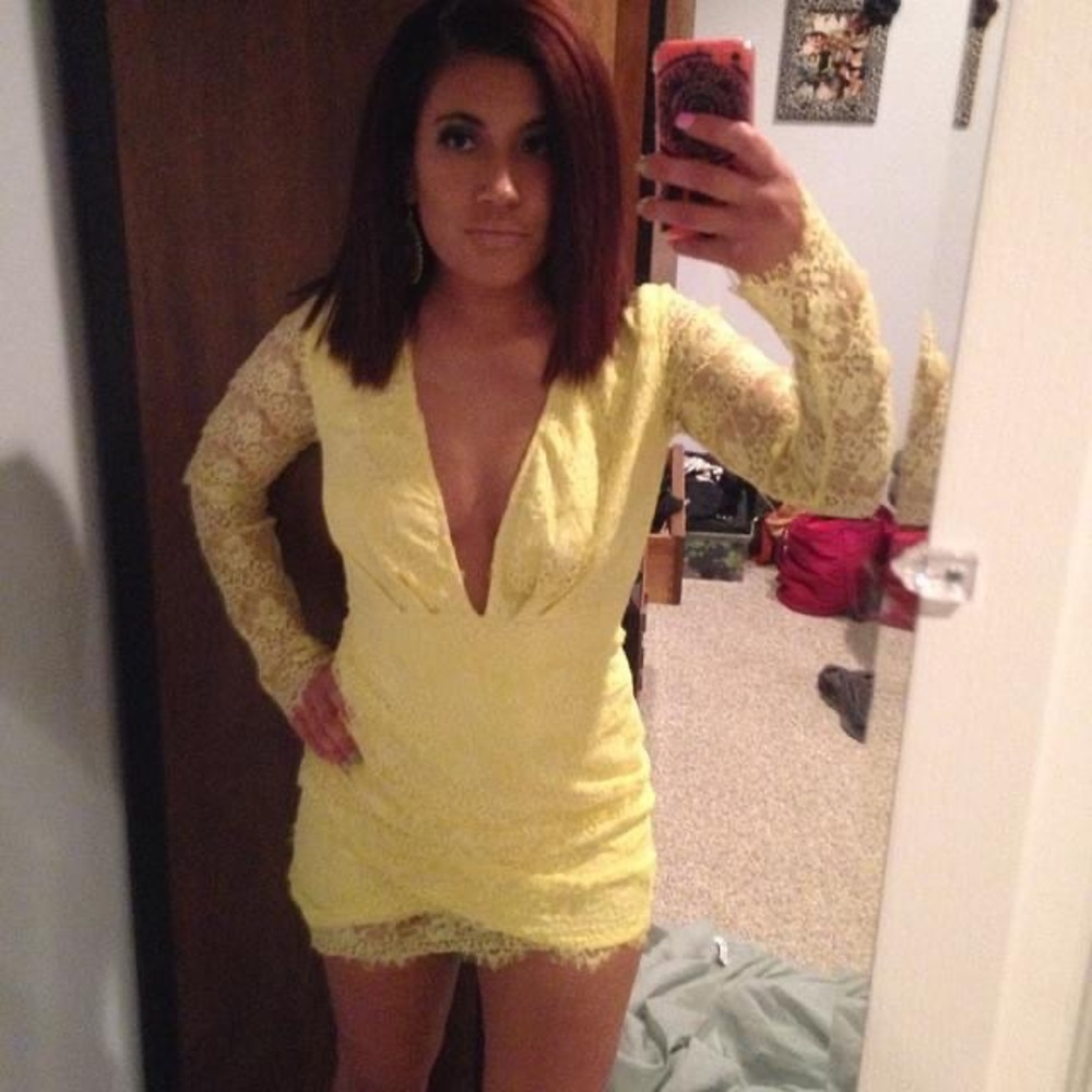 💛Yellow Plunge Dress💛